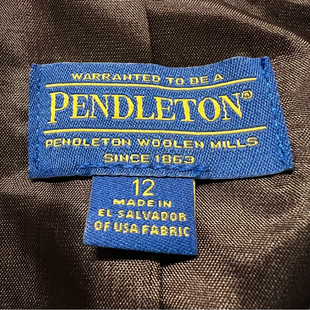 Pendleton Womens Windowpane Plaid Wool Pants Suit… - image 5